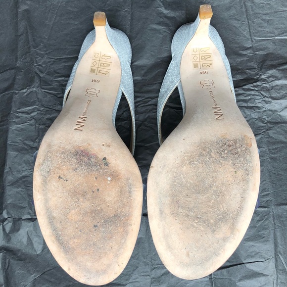 Neiman Marcus Bride “Glass Slipper” Slides - Picture 4 of 11